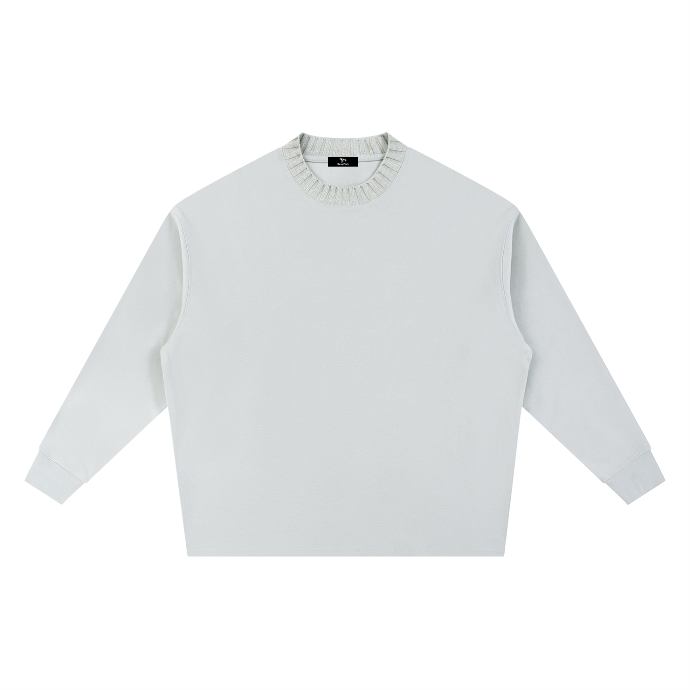Unisex oversized cotton-blend crewneck sweatshirt featuring a relaxed fit, drop shoulders, and long sleeves for everyday casual wear.