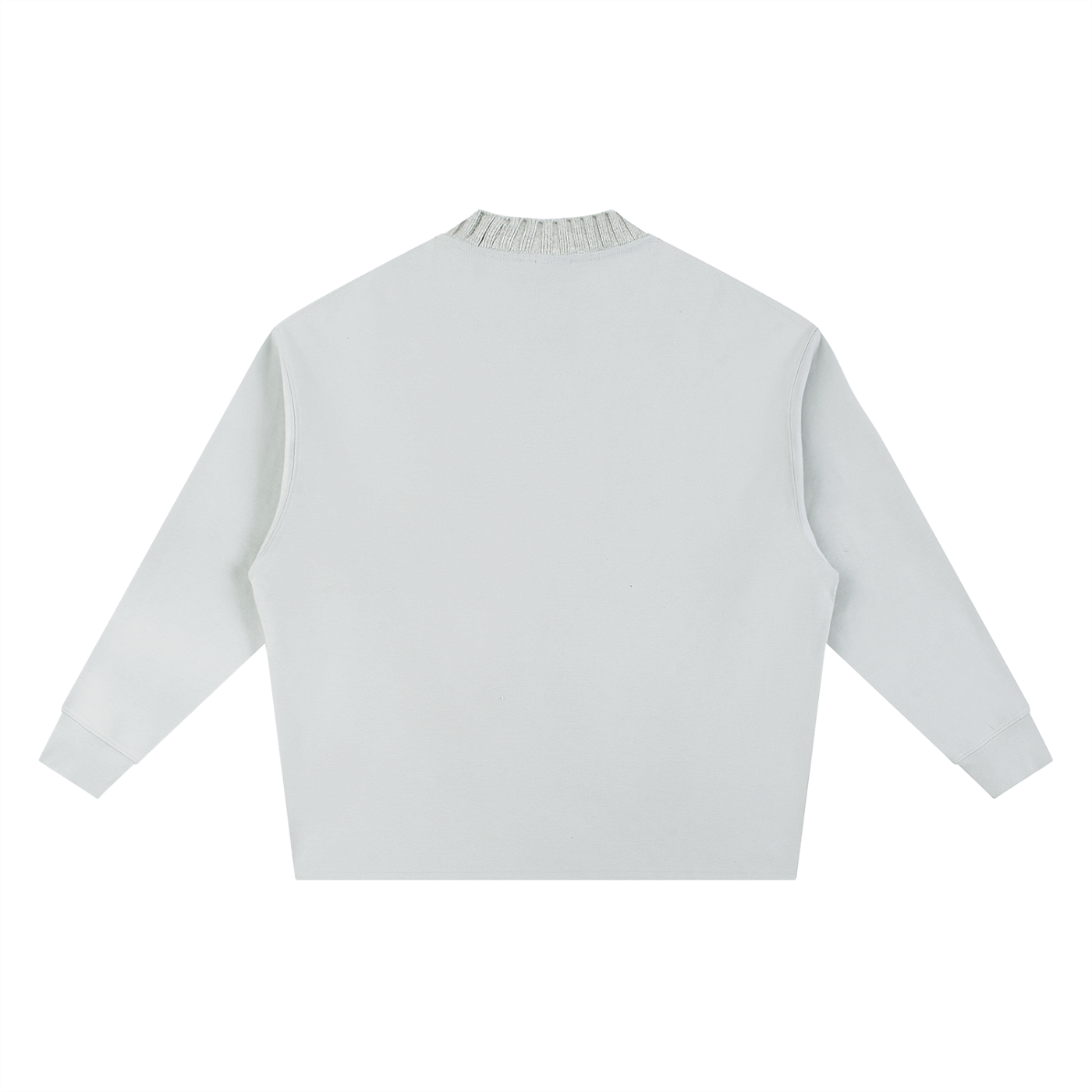 Unisex oversized cotton-blend crewneck sweatshirt featuring a relaxed fit, drop shoulders, and long sleeves for everyday casual wear.