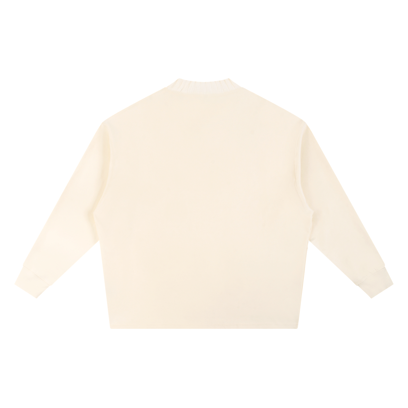 Unisex oversized cotton-blend crewneck sweatshirt featuring a relaxed fit, drop shoulders, and long sleeves for everyday casual wear.