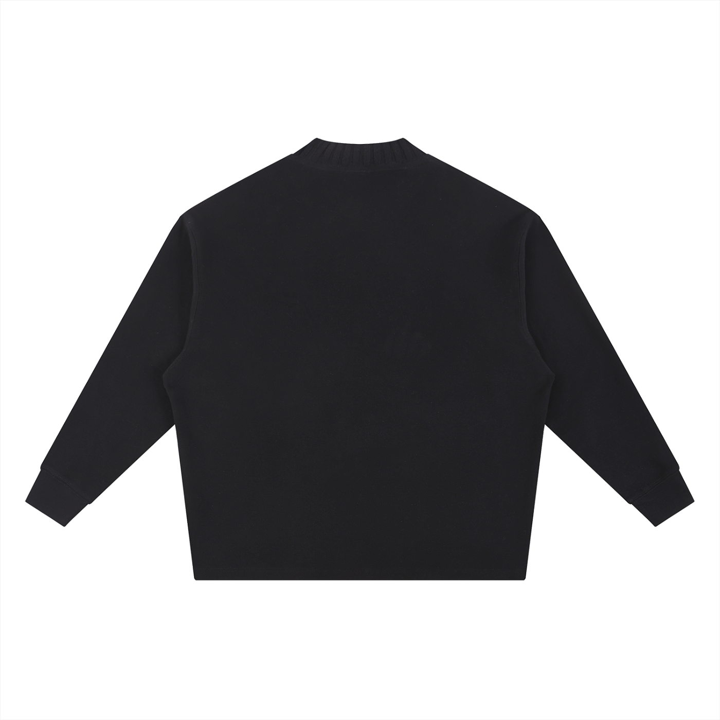 Unisex oversized cotton-blend crewneck sweatshirt featuring a relaxed fit, drop shoulders, and long sleeves for everyday casual wear.