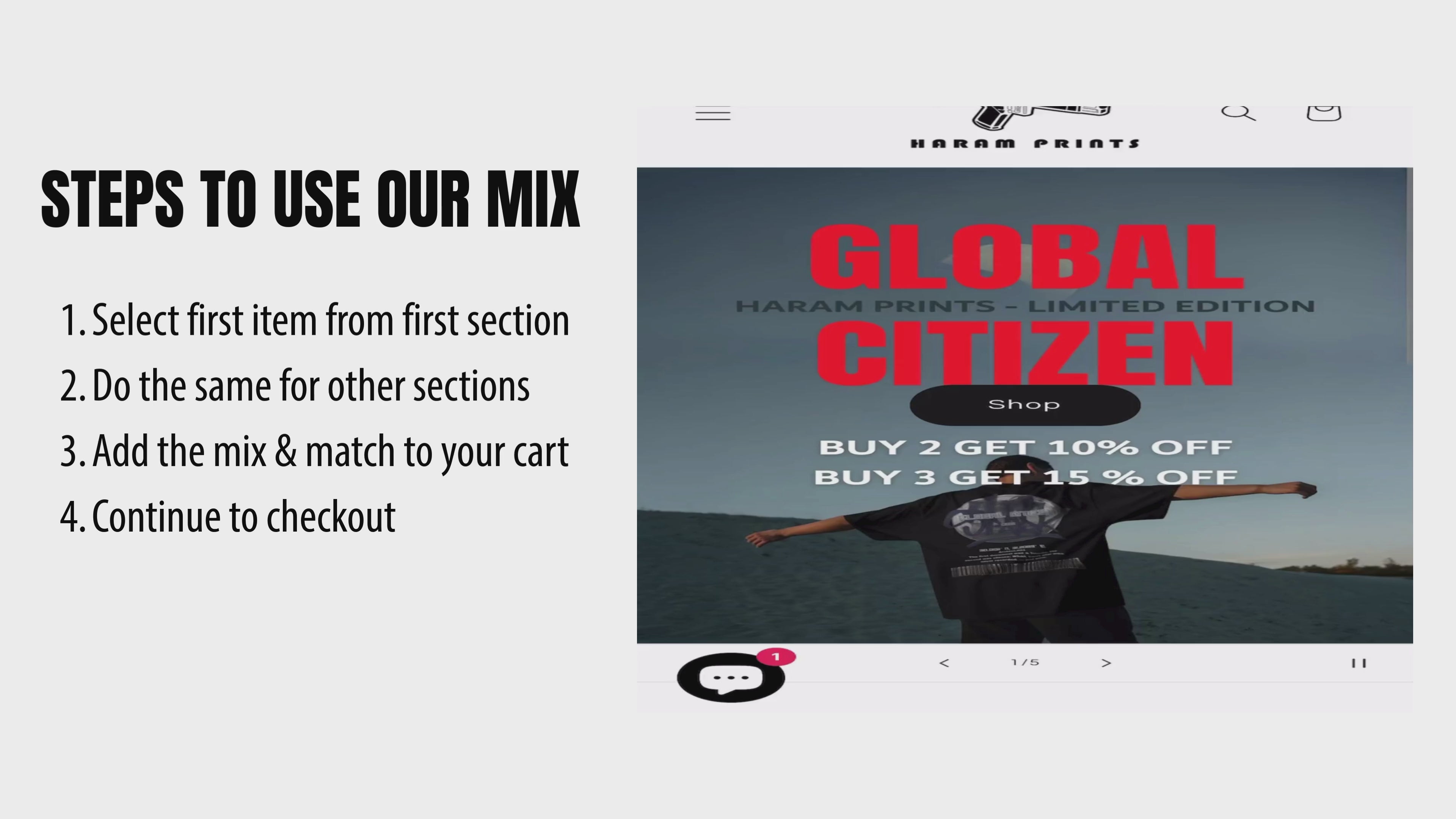 Load video: How to use our Mix &amp; Match builder